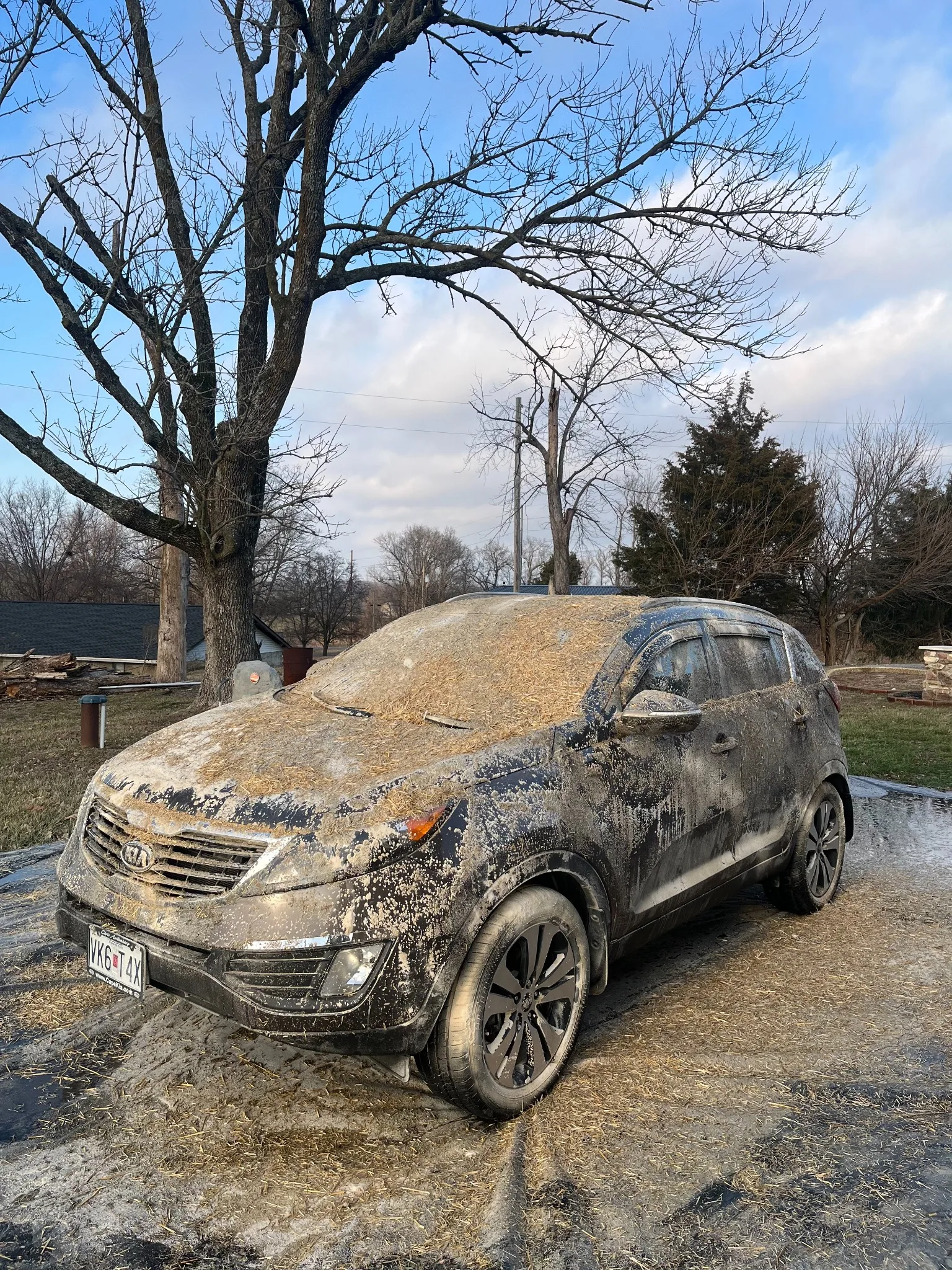 Vehicle before detailing - angle view